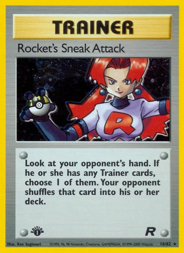 Rocket's Sneak Attack [1st Edition] Team Rocket 16 Pokémon card