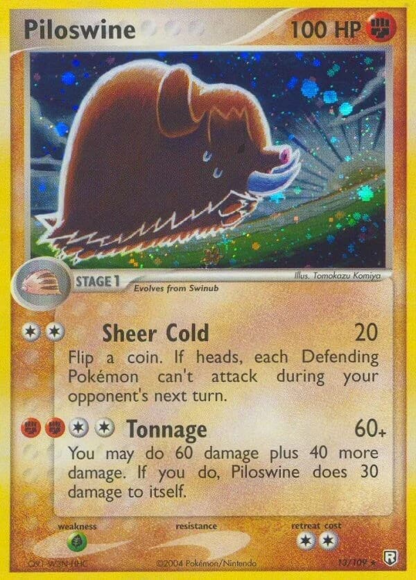 Piloswine Team Rocket Returns 13 Pokémon card