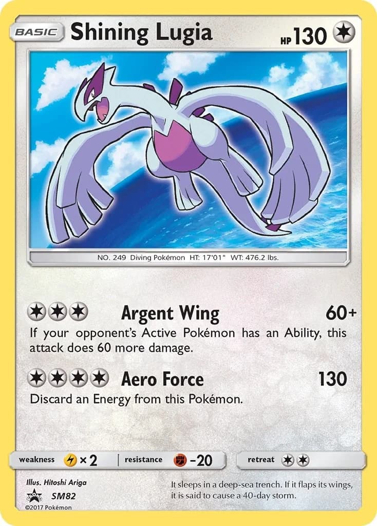 Shining Lugia Promo SM82 Pokémon card