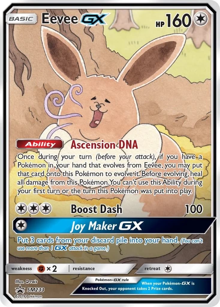 Eevee GX Promo SM233 Pokémon card