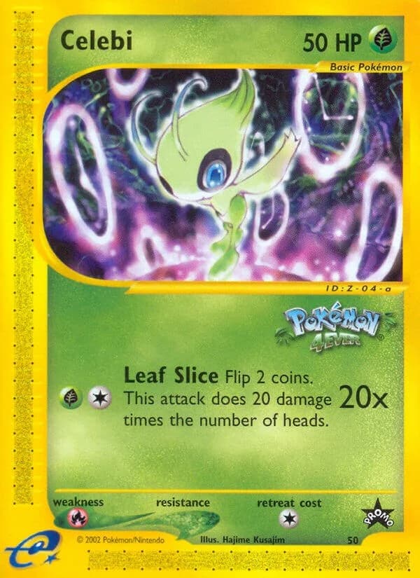 Celebi Promo 50 Pokémon card