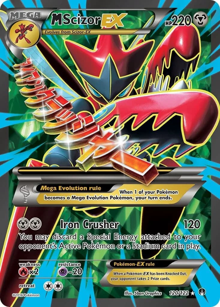 M Scizor EX BREAKpoint 120 Pokémon card