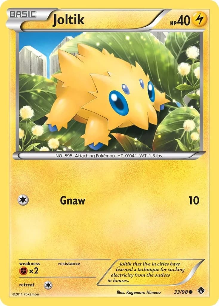 Joltik [Reverse Holo] Emerging Powers 33 Pokémon card