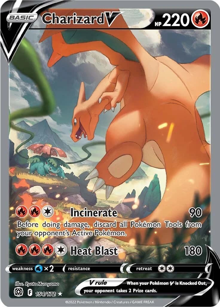 Charizard V Brilliant Stars 154 Pokémon card