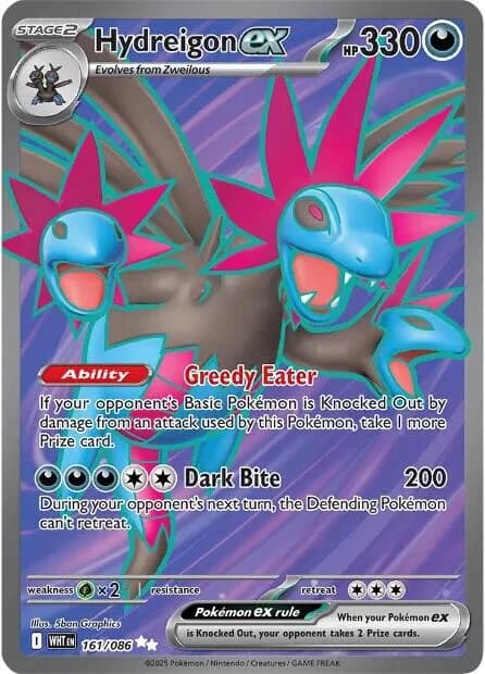 Hydreigon ex White Flare 161 Pokémon card