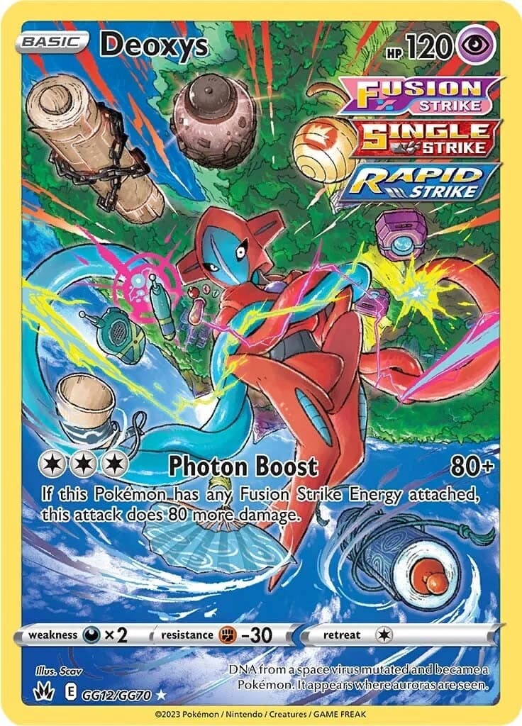 Deoxys Crown Zenith GG12 Pokémon card