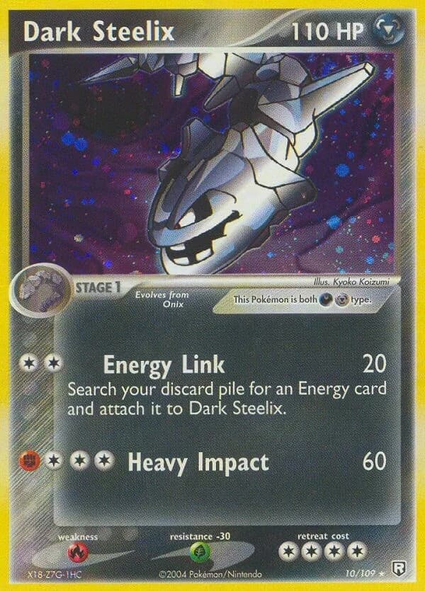 Dark Steelix Team Rocket Returns 10 Pokémon card