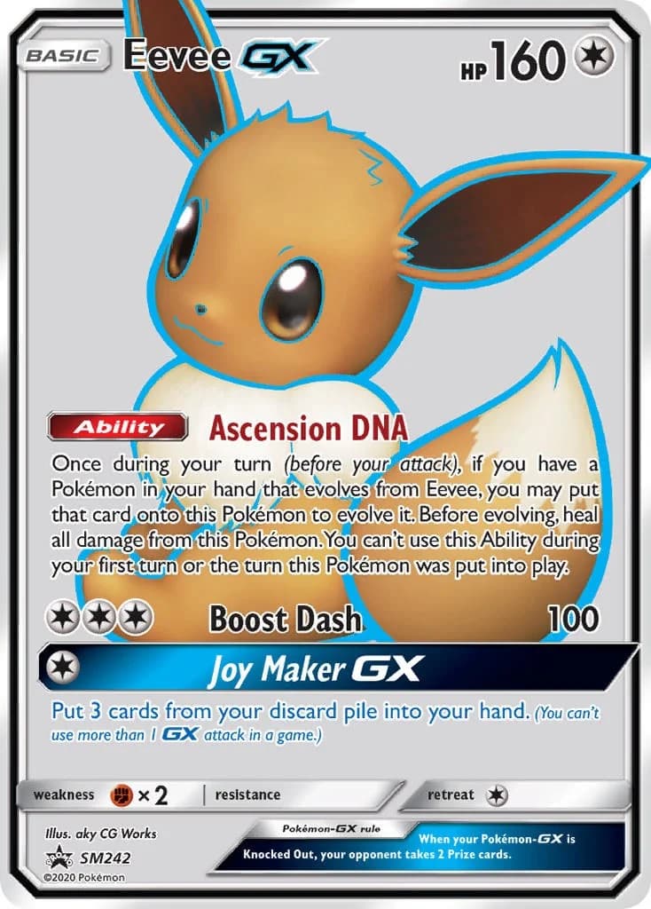 Eevee GX Promo SM242 Pokémon card