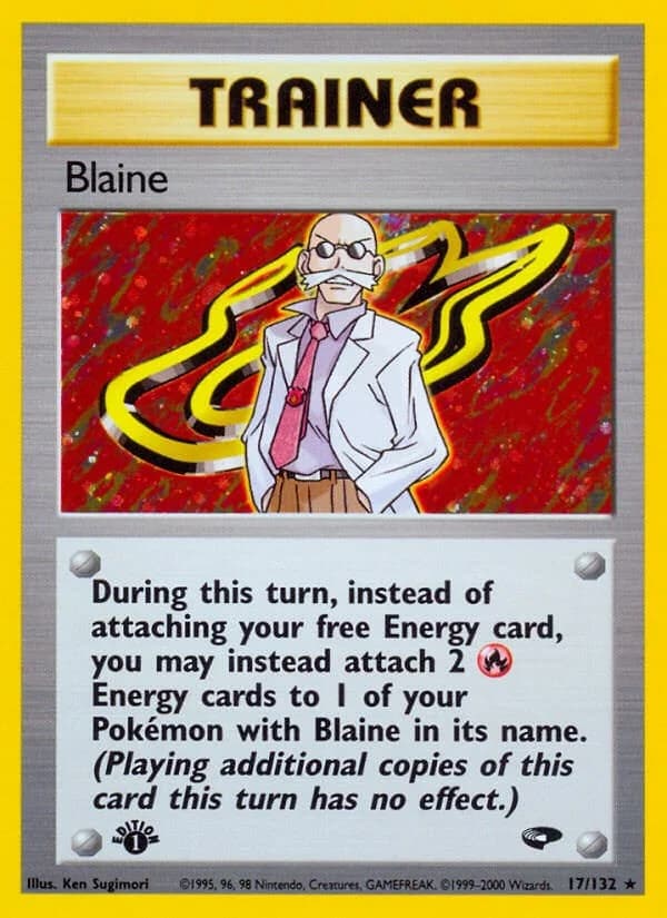 Blaine [1st Edition] Gym Challenge 17 Pokémon card