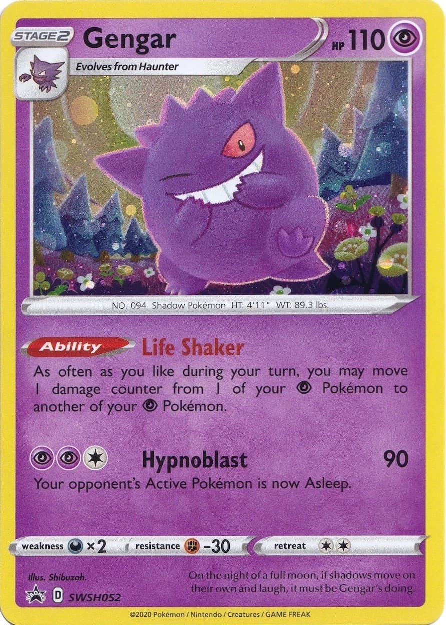 Gengar Promo SWSH052 Pokémon card