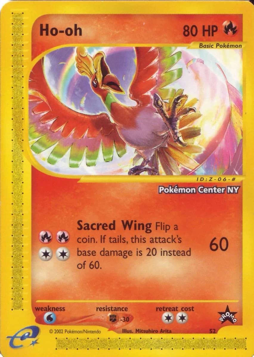 Ho-oh [Pokemon Center NY] Promo 52 Pokémon card
