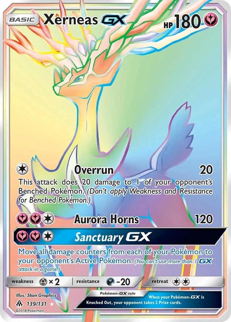 Xerneas-GX Forbidden Light 139 Pokémon card