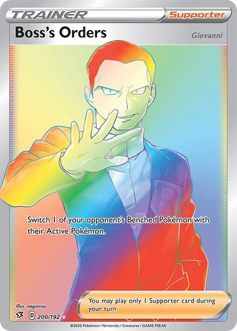 Boss's Orders Rebel Clash 200 Pokémon card
