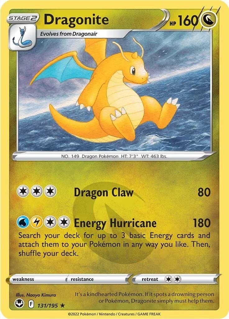 Dragonite [Holo] Silver Tempest 131 Pokémon card