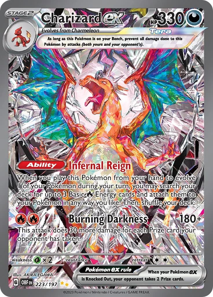 Charizard ex Obsidian Flames 223 Pokémon card
