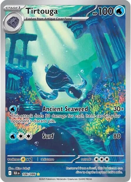 Tirtouga Black Bolt 106 Pokémon card