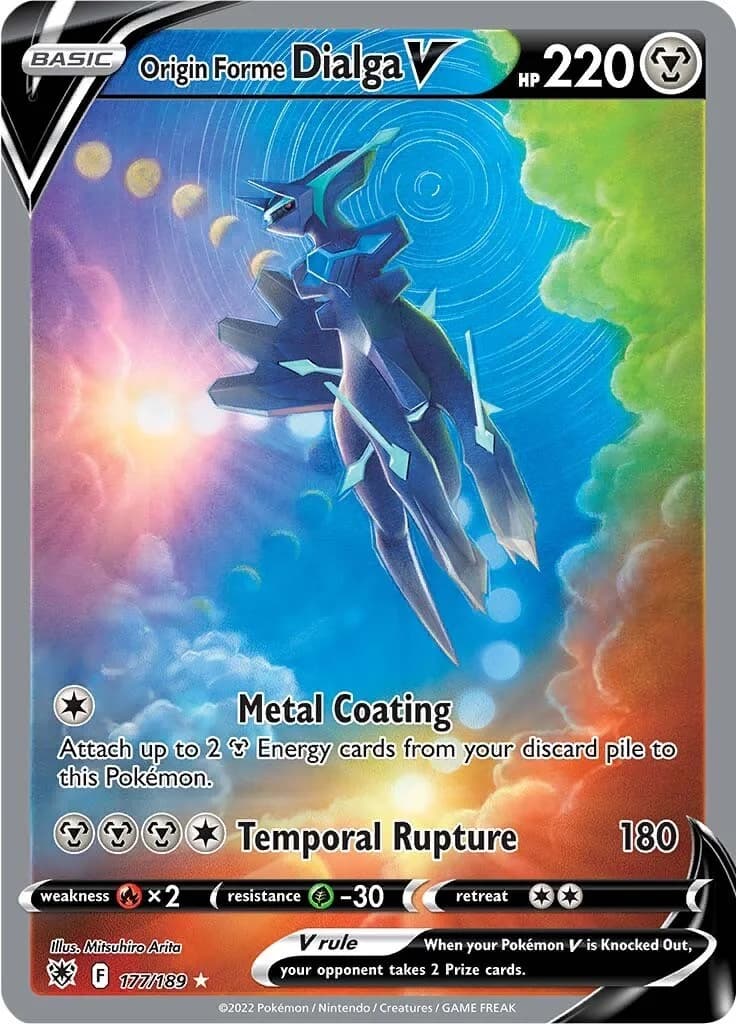 Origin Forme Dialga V Astral Radiance 177 Pokémon card