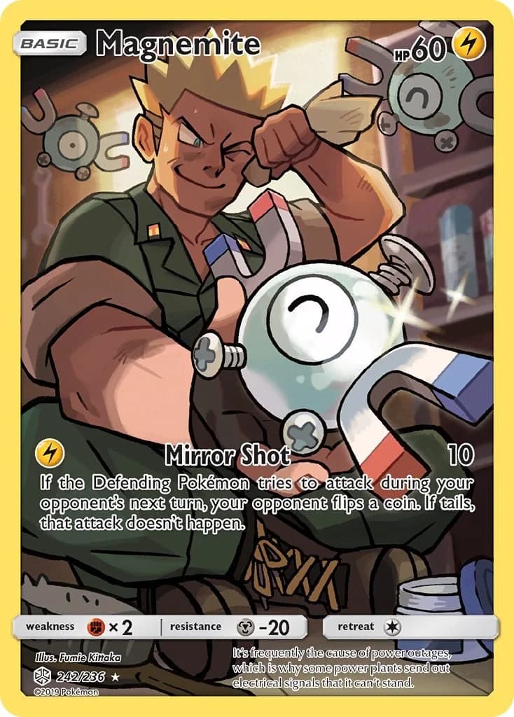 Magnemite Cosmic Eclipse 242 Pokémon card
