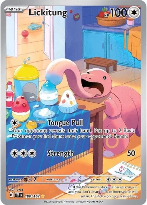 Lickitung Temporal Forces 180 Pokémon card