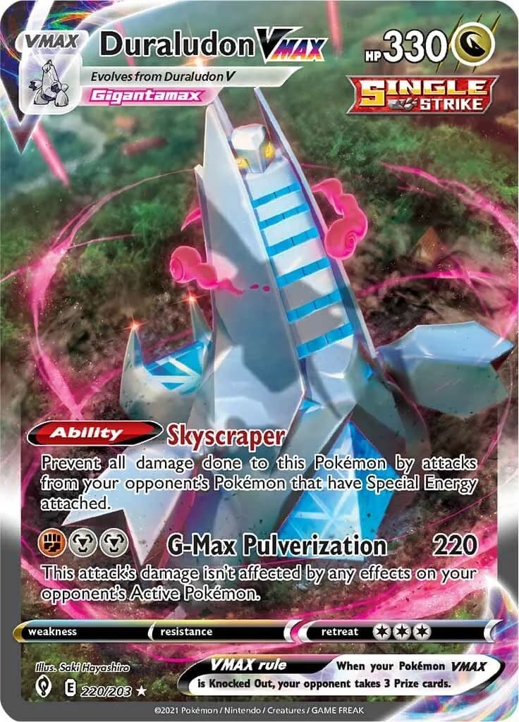 Duraludon VMAX Evolving Skies 220 Pokémon card