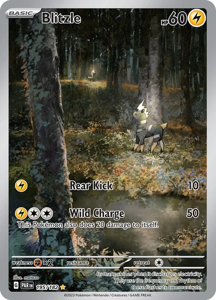 Blitzle Paradox Rift 195 Pokémon card