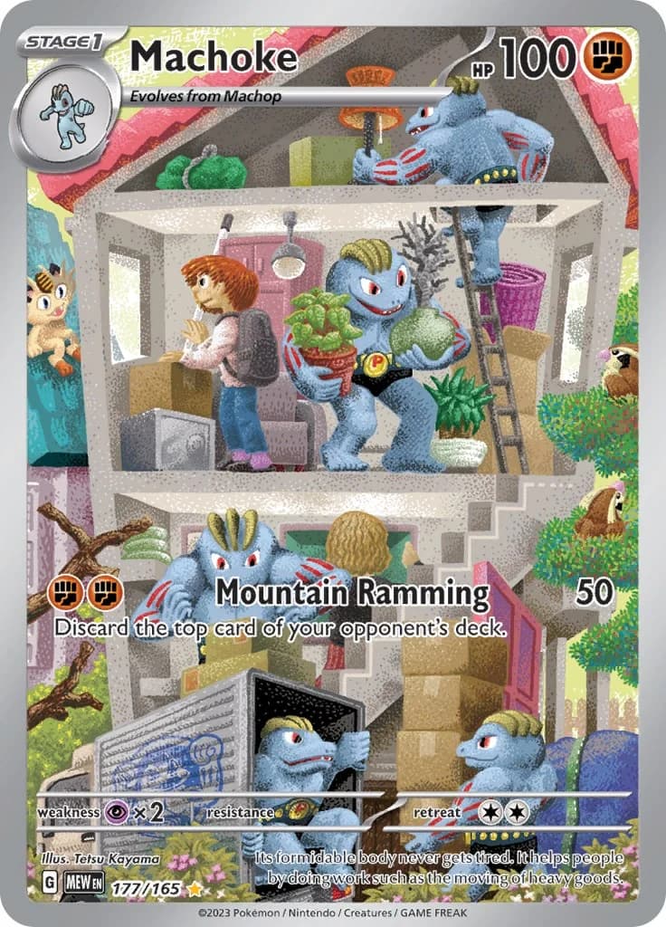 Machoke Scarlet & Violet 151 177 Pokémon card