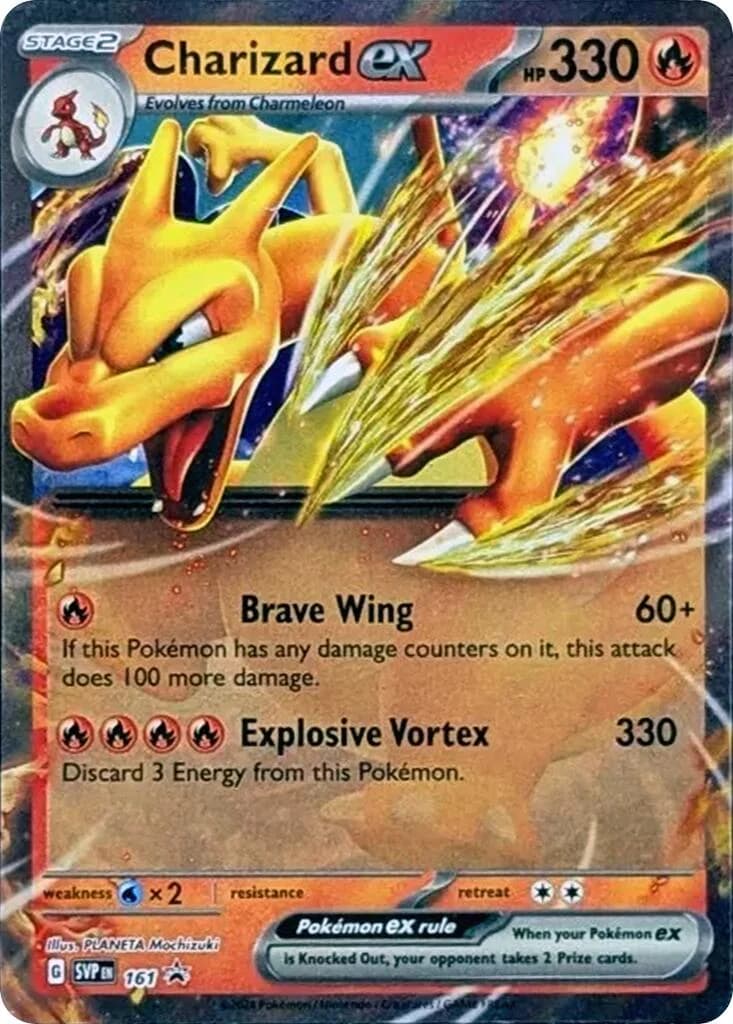 Charizard ex Promo 161 Pokémon card