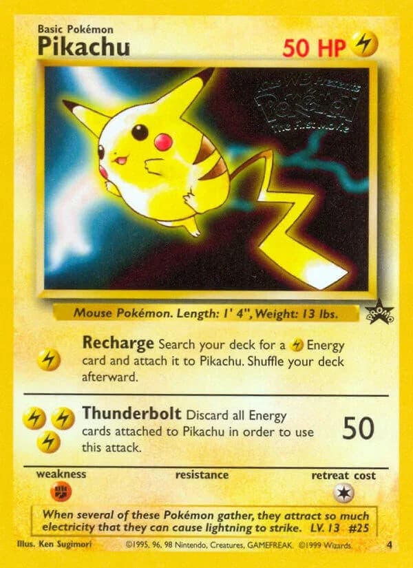 Pikachu Promo 4 Pokémon card