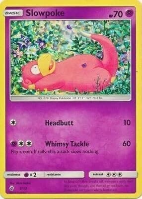 Slowpoke McDonalds 2018 5 Pokémon card