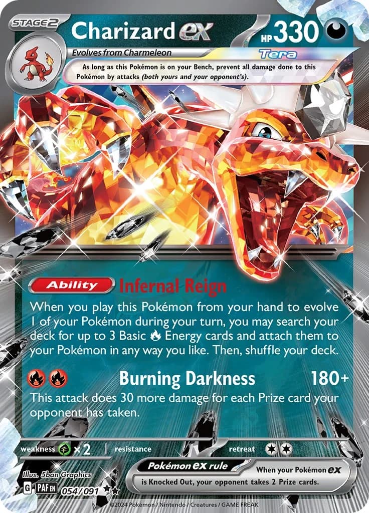 Charizard ex Paldean Fates 54 Pokémon card