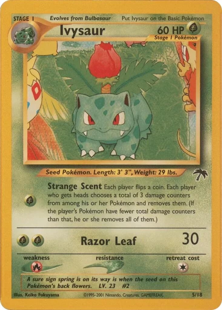 Ivysaur Southern Islands 5 Pokémon card