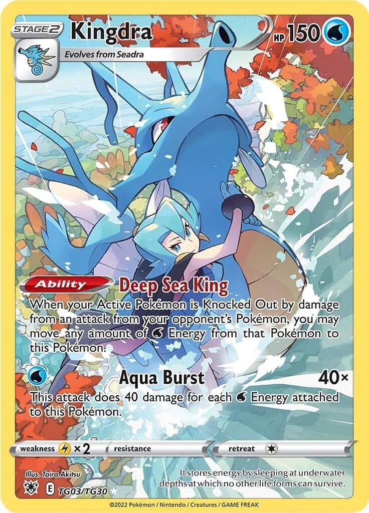 Kingdra Astral Radiance TG03 Pokémon card