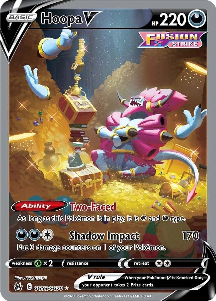 Hoopa V Crown Zenith GG53 Pokémon card