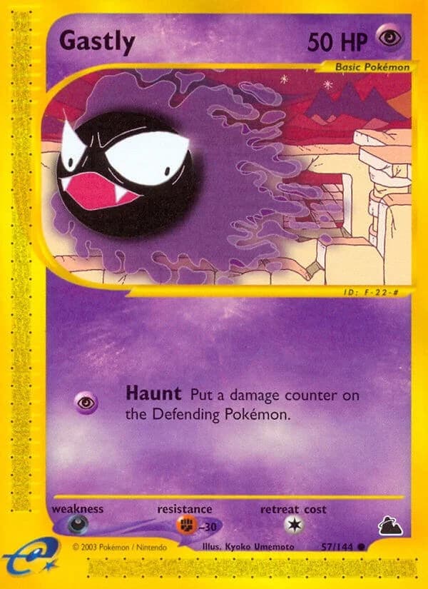 Gastly [Reverse Holo] Skyridge 57 Pokémon card