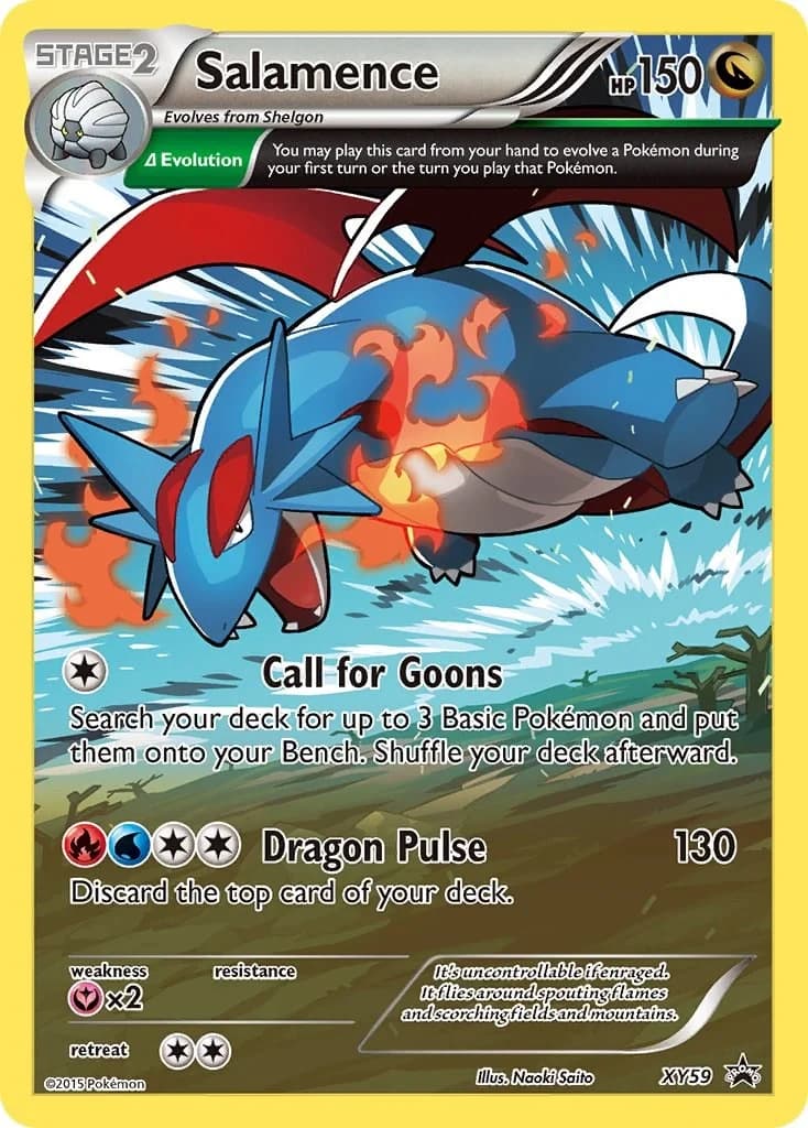 Salamence Promo XY59 Pokémon card