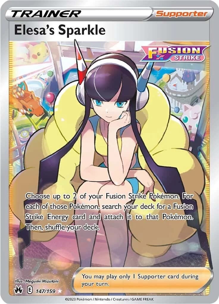 Elesa's Sparkle Crown Zenith 147 Pokémon card