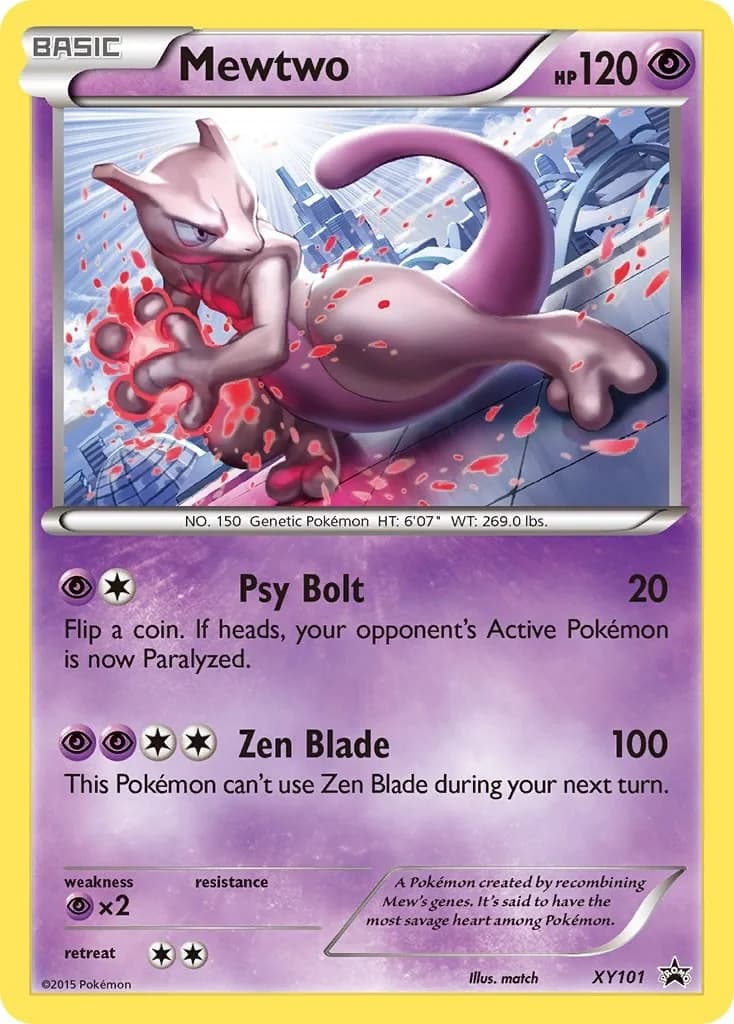 Mewtwo Promo XY101 Pokémon card