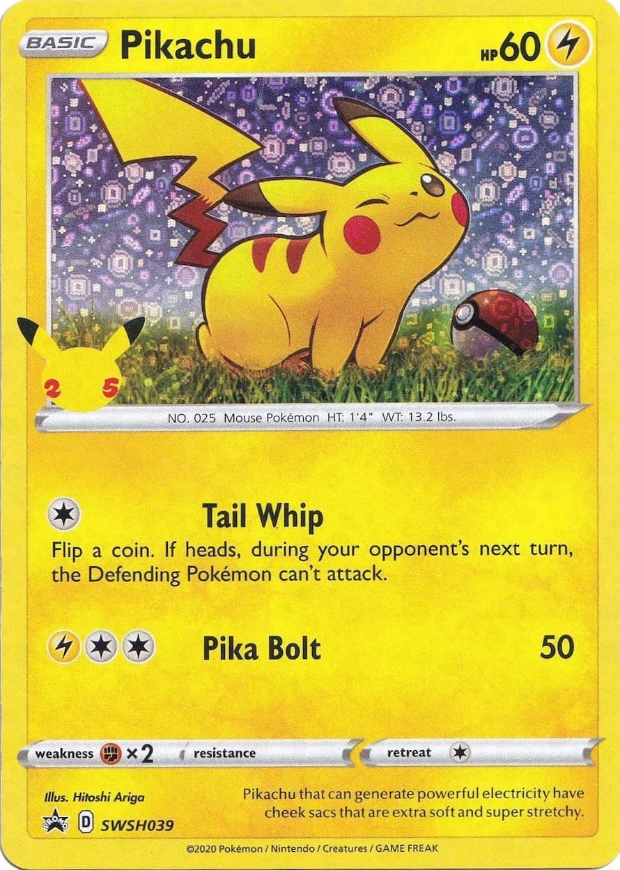 Pikachu Promo SWSH039 Pokémon card