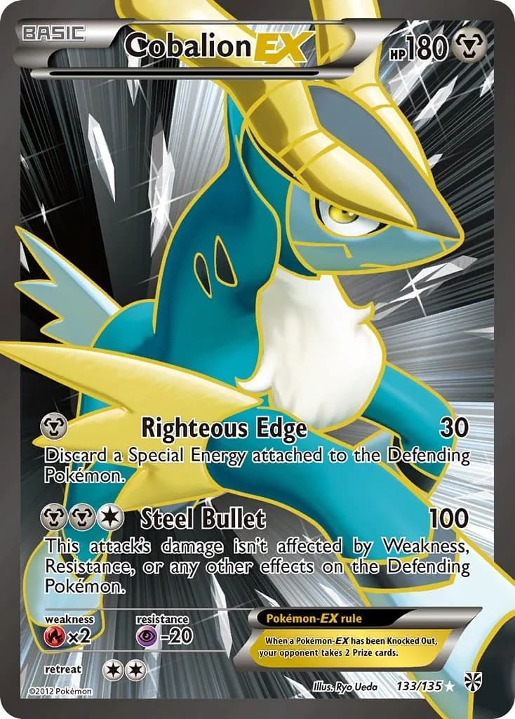 Cobalion EX Plasma Storm 133 Pokémon card