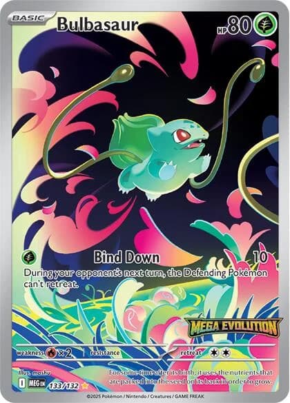 Bulbasaur [Stamped] Mega Evolution 133 Pokémon card