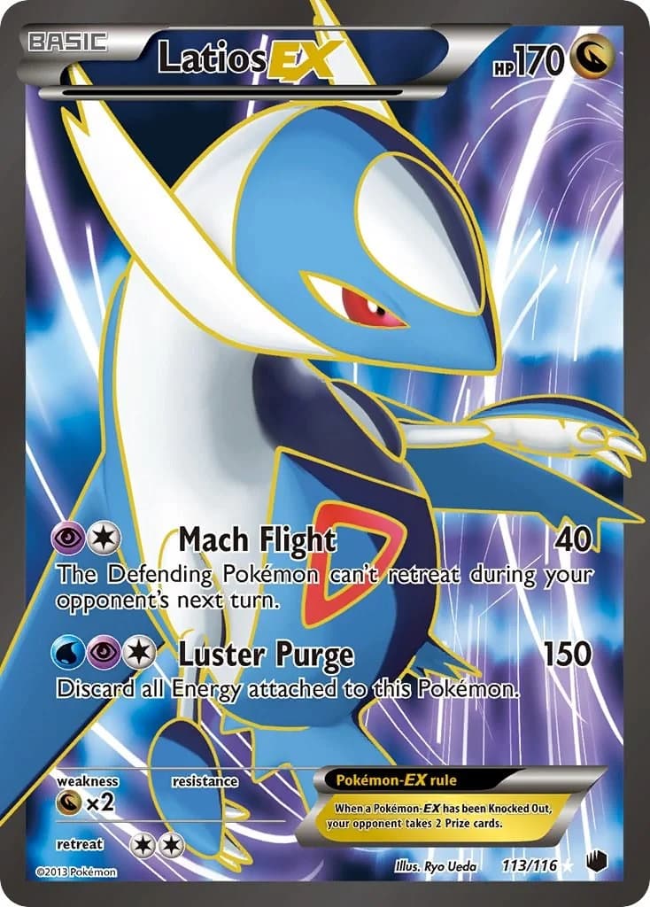 Latios EX Plasma Freeze 113 Pokémon card