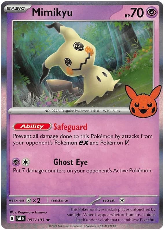 Mimikyu [Holo] Trick or Trade 2023 97 Pokémon card