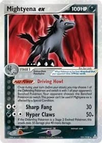 Mightyena EX Holon Phantoms 101 Pokémon card