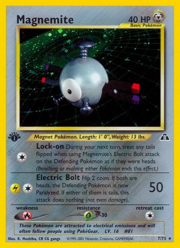 Magnemite [Unlimited] Neo Discovery 7 Pokémon card