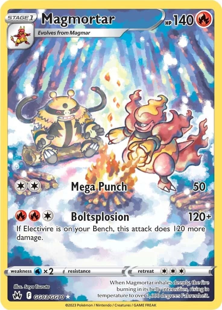 Magmortar Crown Zenith GG03 Pokémon card