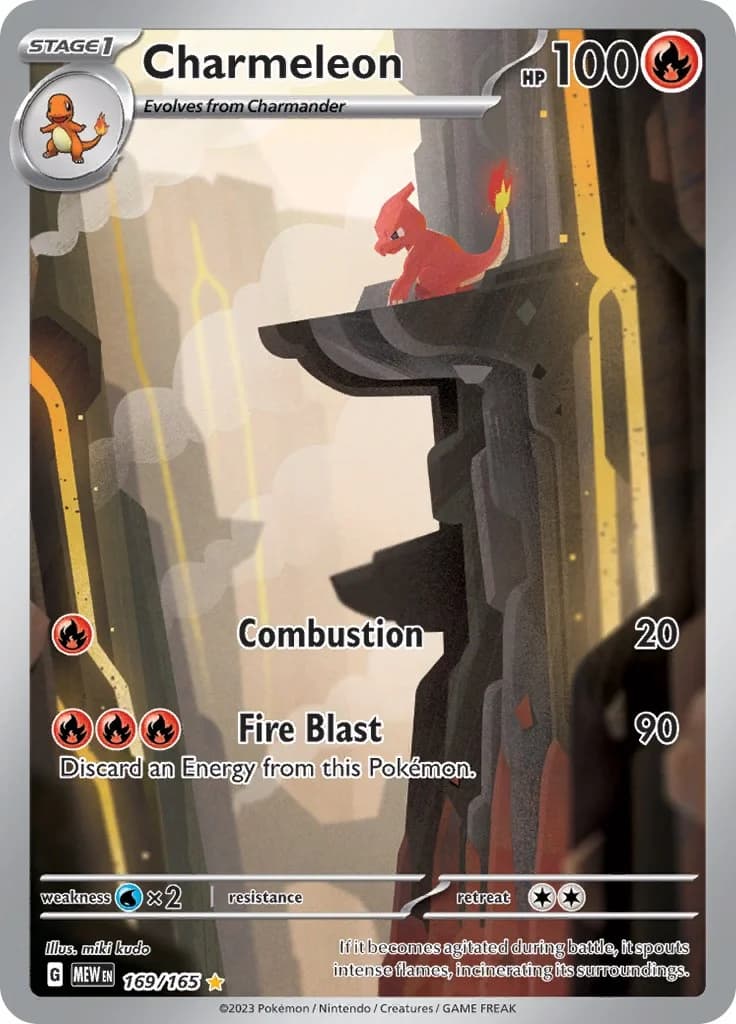 Charmeleon Scarlet & Violet 151 169 Pokémon card