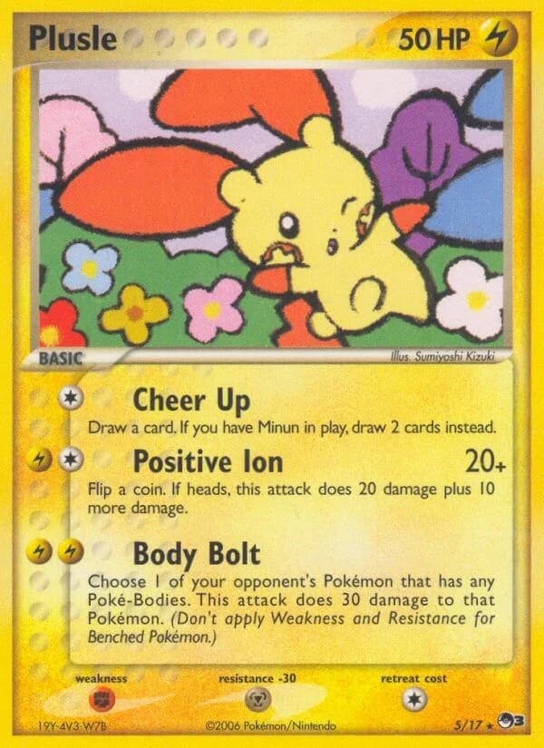 Plusle [Holo] POP Series 3 5 Pokémon card