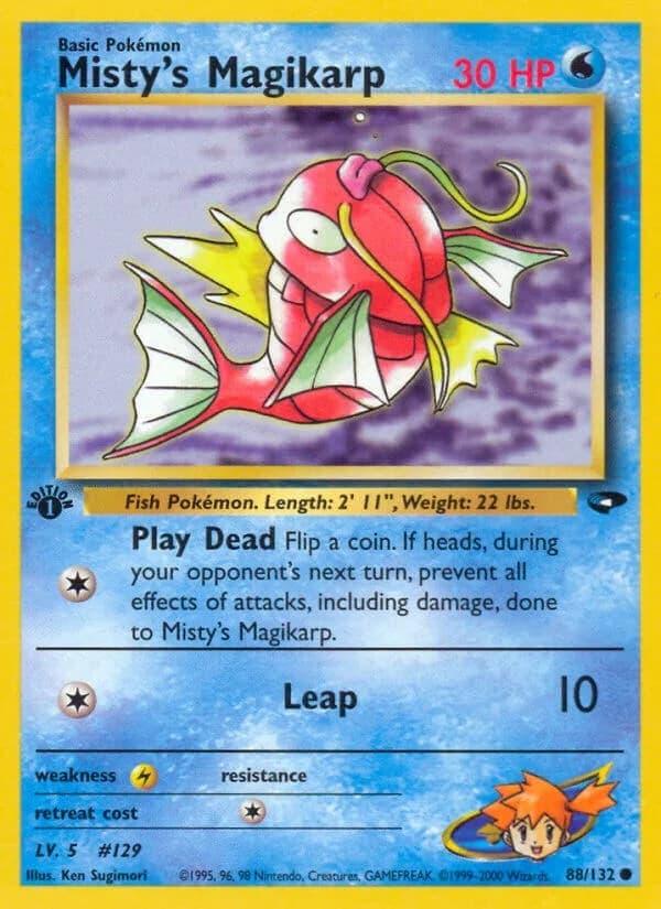 Misty's Magikarp [1st Edition] Gym Challenge 88 Pokémon card