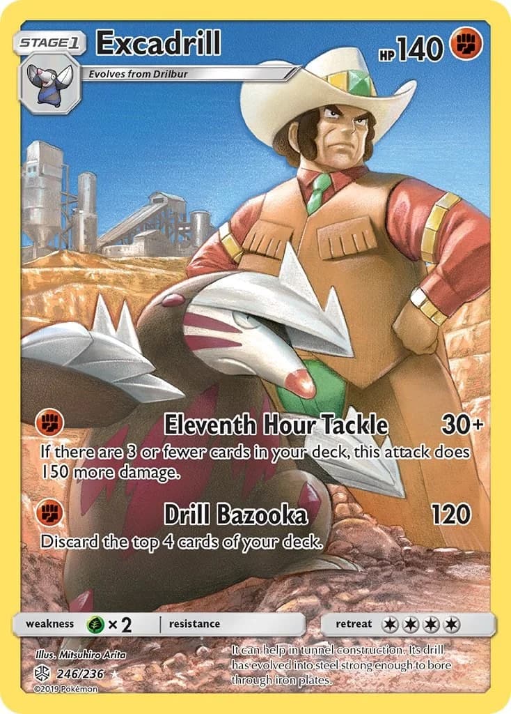 Excadrill Cosmic Eclipse 246 Pokémon card