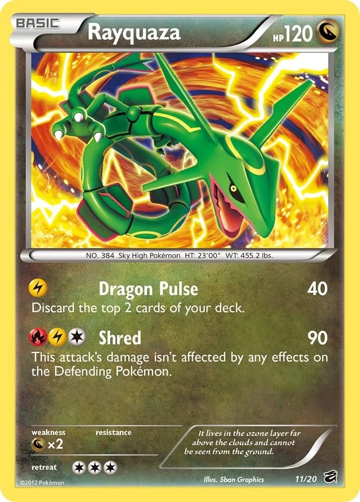Rayquaza Dragon Vault 11 Pokémon card